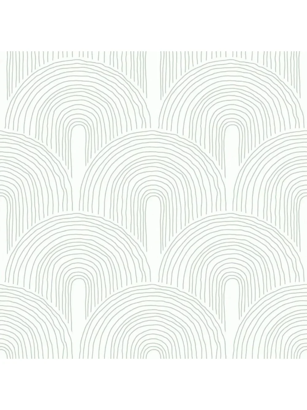 Green Geometric Peel and Stick Wallpaper - Boho Minimalist Art Deco Design
